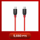 Anker A8187 PowerLine+ 3ft USB-C to USB-C 2.0 Connector Cable - Red (0.9m)