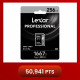 Lexar 1667X Professional 256GB V60 U3 SDXCâ„¢ UHS-II Memory Cards (up to 250MB/s read, 120MB/s write)