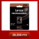 Lexar 667X Professional 256GB U3 V30  SDXCâ„¢ UHS-I Memory Cards (up to 100MB/s read, Write 90MB/s)