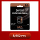 Lexar 667X Professional 64GB U3 V30 SDXCâ„¢ UHS-I Memory Cards (up to 100MB/s read, Write 60MB/s)