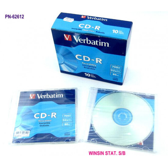 VERBATIM CD-R 52X 700MB JEWEL CASE