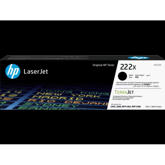 HP 222X Blk LaserJet Toner Cartridge 3.2